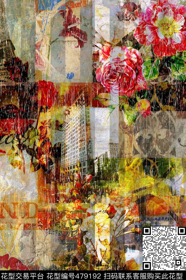 复古男士秋冬装油画数码印花华亿平台下载（图片编号: 479192） - 瓦栏（Walan）