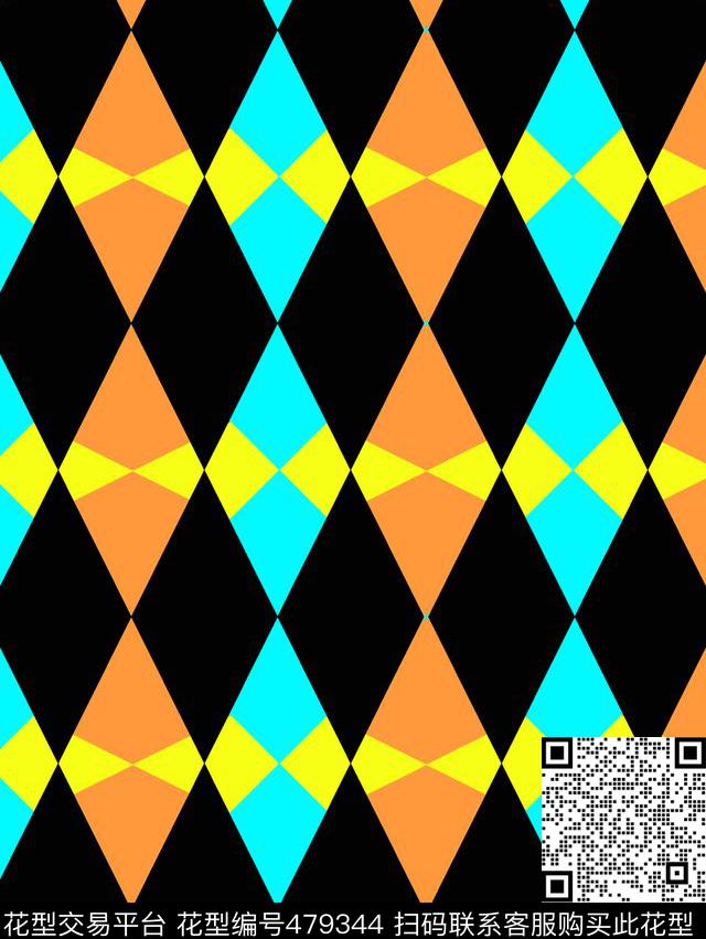 菱形几何图形时尚泳装传统印花华亿平台下载（图片编号: 479344） - 瓦栏（Walan）