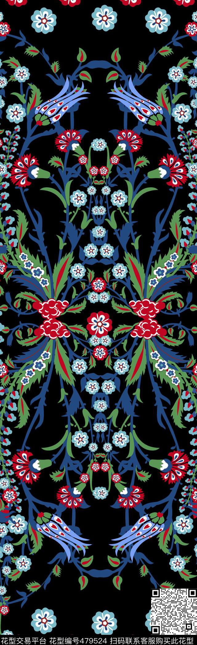 复古碎花田园传统印花华亿平台下载（图片编号: 479524） - 瓦栏（Walan）