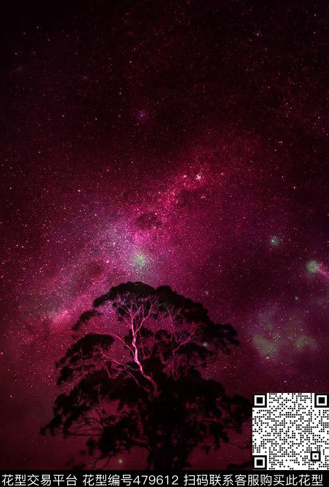 面料星空唯美数码印花华亿平台下载（图片编号: 479612） - 瓦栏（Walan）