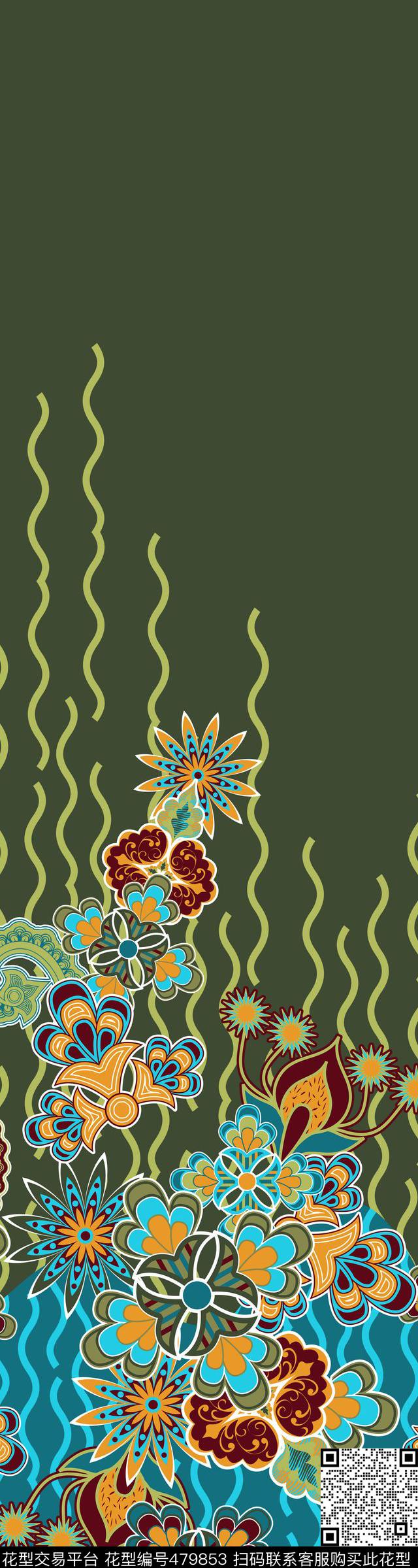 中老年定位定位华亿平台传统印花华亿平台下载（图片编号: 479853） - 瓦栏（Walan）