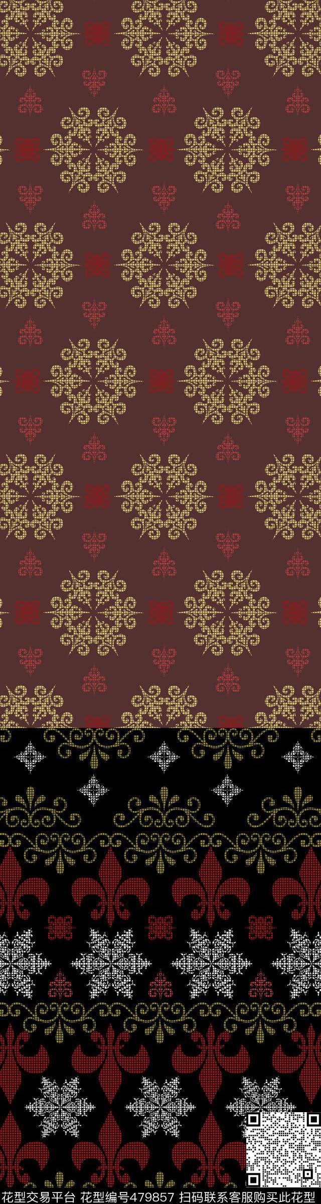 定位几何中老年传统印花华亿平台下载（图片编号: 479857） - 瓦栏（Walan）