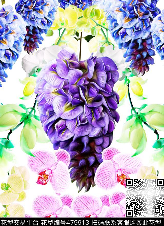 大花MAX-定位欧美民族风流行时尚数码印花华亿平台下载（图片编号: 479913） - 瓦栏（Walan）