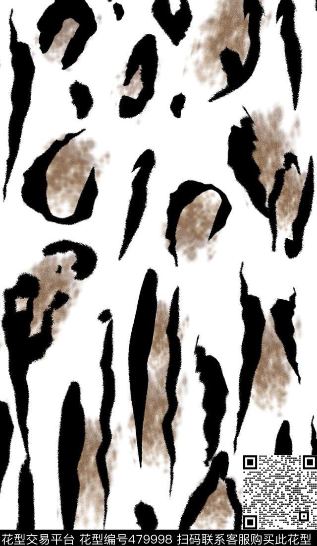 豹纹墨笔女士男士传统印花华亿平台下载（图片编号: 479998） - 瓦栏（Walan）