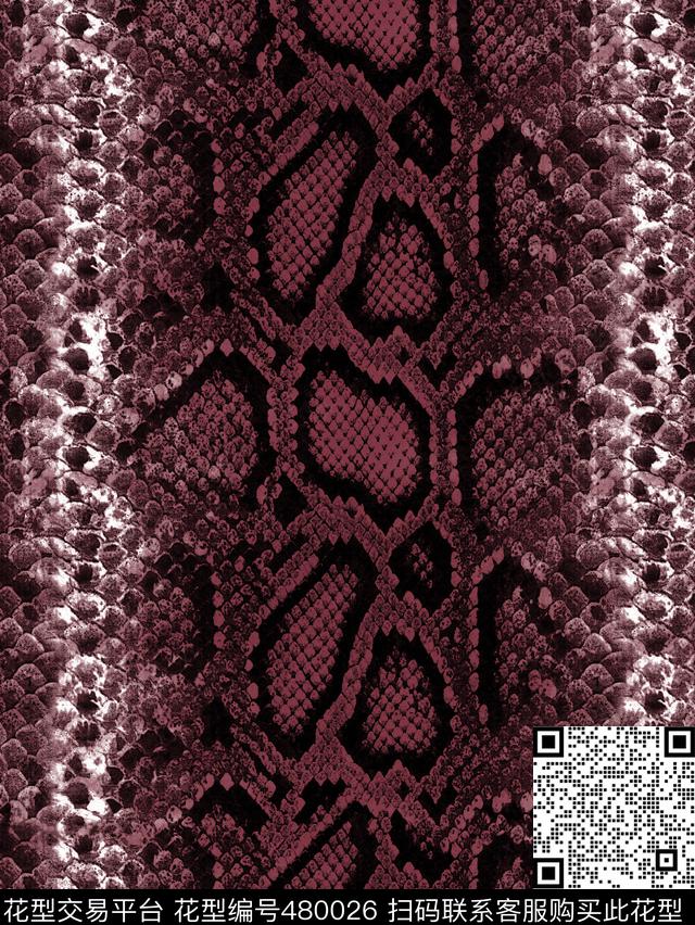 动物皮蛇皮ps通道分色数码印花华亿平台下载（图片编号: 480026） - 瓦栏（Walan）