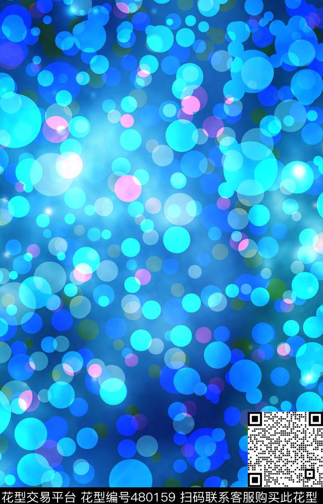 面料圆点星空数码印花华亿平台下载（图片编号: 480159） - 瓦栏（Walan）