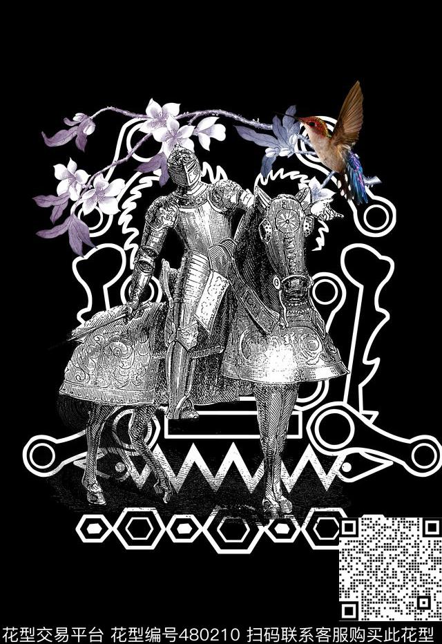 T恤卫衣潮流时尚定位手绘数码印花华亿平台下载（图片编号: 480210） - 瓦栏（Walan）