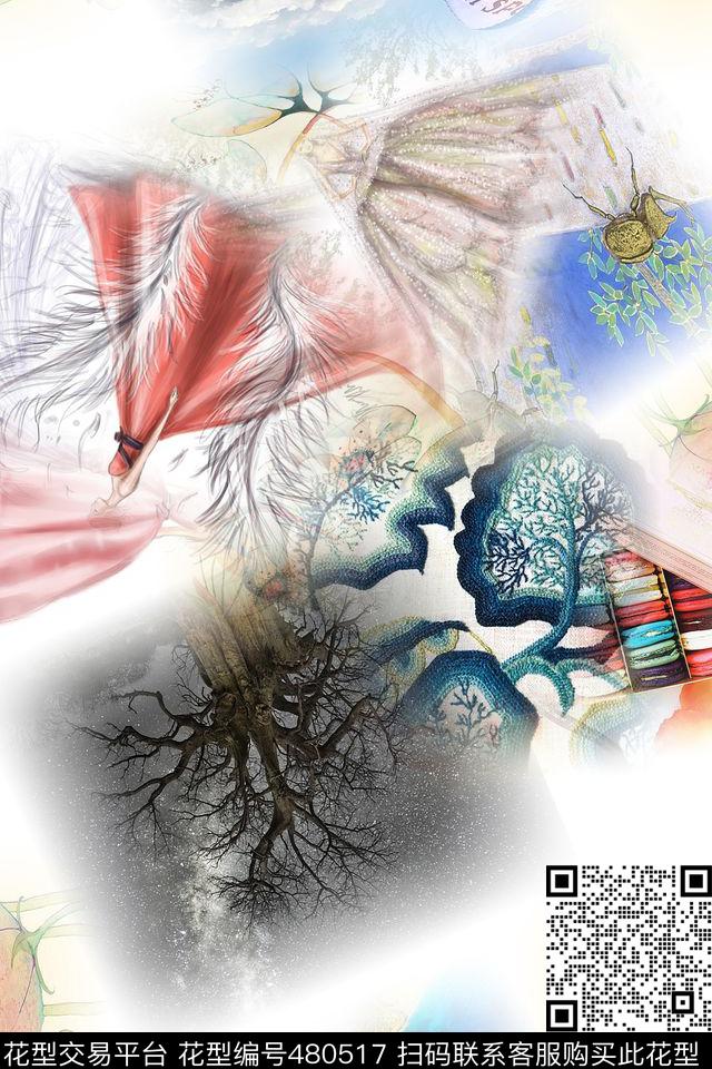 大牌男女混搭时尚公主数码印花华亿平台下载（图片编号: 480517） - 瓦栏（Walan）