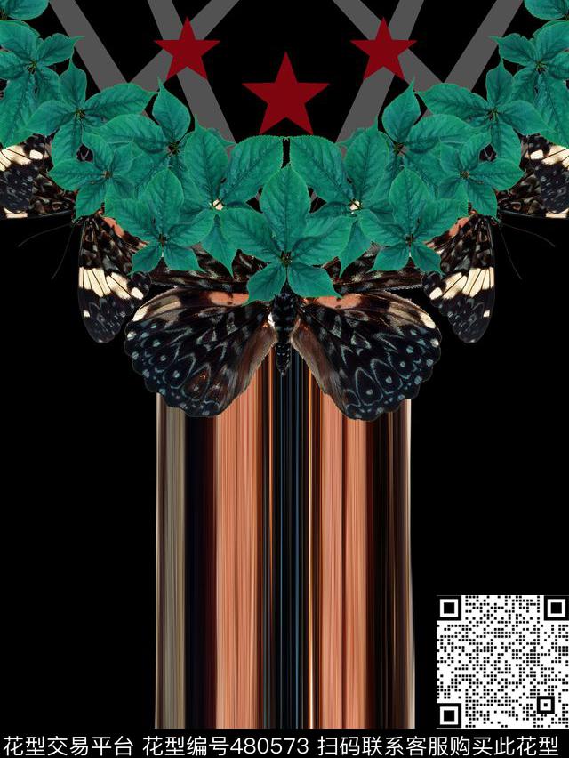 neilbarrettt恤华亿平台蝴蝶数码印花华亿平台下载（图片编号: 480573） - 瓦栏（Walan）