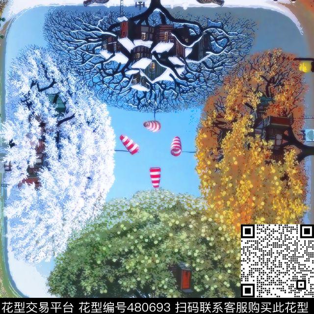 面料树定位数码印花华亿平台下载（图片编号: 480693） - 瓦栏（Walan）