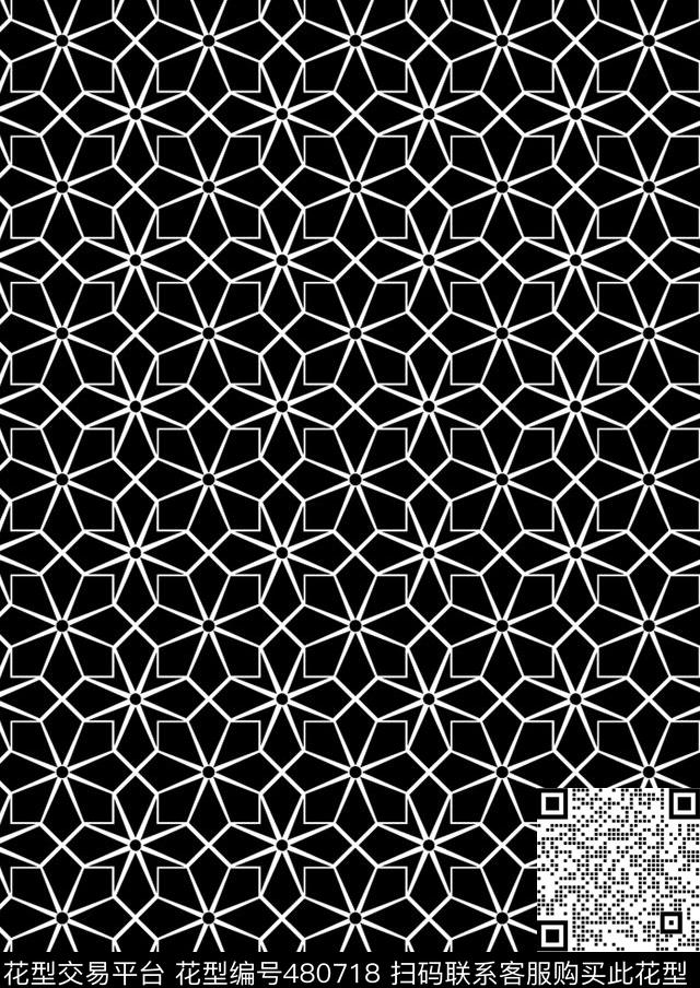 时尚几何图形几何图形上衣印花传统印花华亿平台下载（图片编号: 480718） - 瓦栏（Walan）