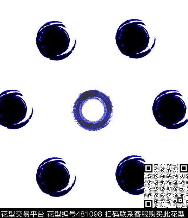 波普风晕染波点晕染圆圈传统印花华亿平台下载（图片编号: 481098） - 瓦栏（Walan）