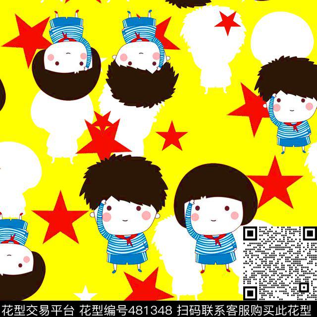创意设计创意图案儿童衬衫传统印花华亿平台下载（图片编号: 481348） - 瓦栏（Walan）