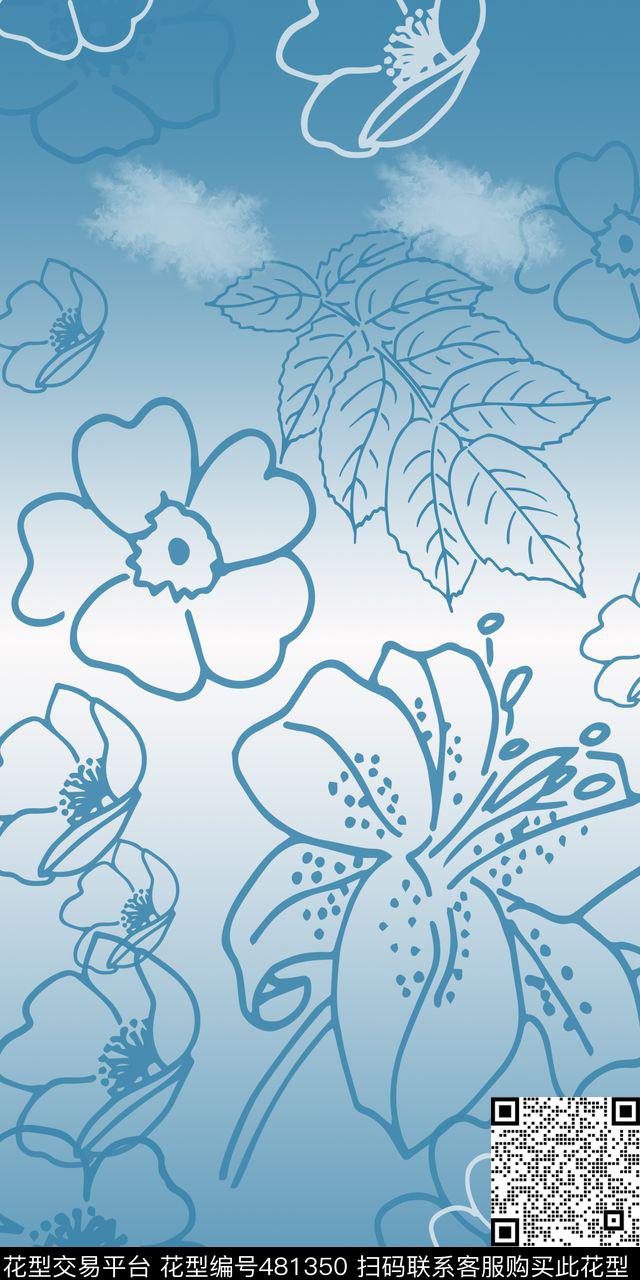 时尚现代潮流数码印花华亿平台下载（图片编号: 481350） - 瓦栏（Walan）