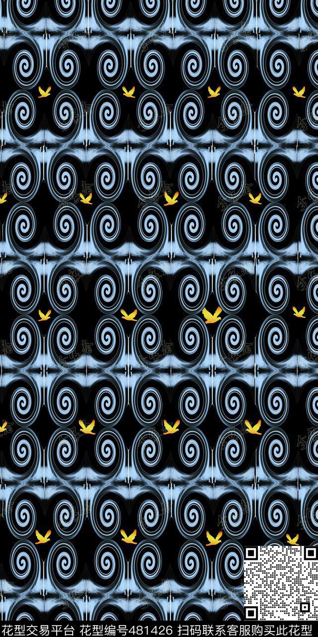 时尚传统与现代x射线动感数码印花华亿平台下载（图片编号: 481426） - 瓦栏（Walan）