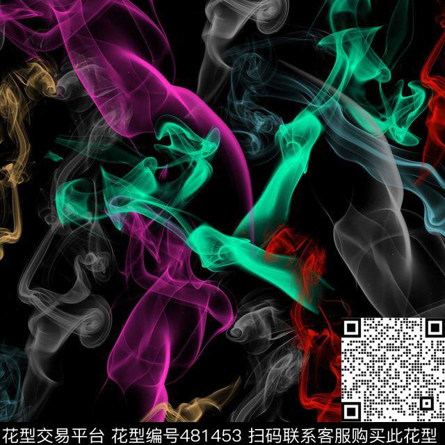 抽象光束肌理数码印花华亿平台下载（图片编号: 481453） - 瓦栏（Walan）