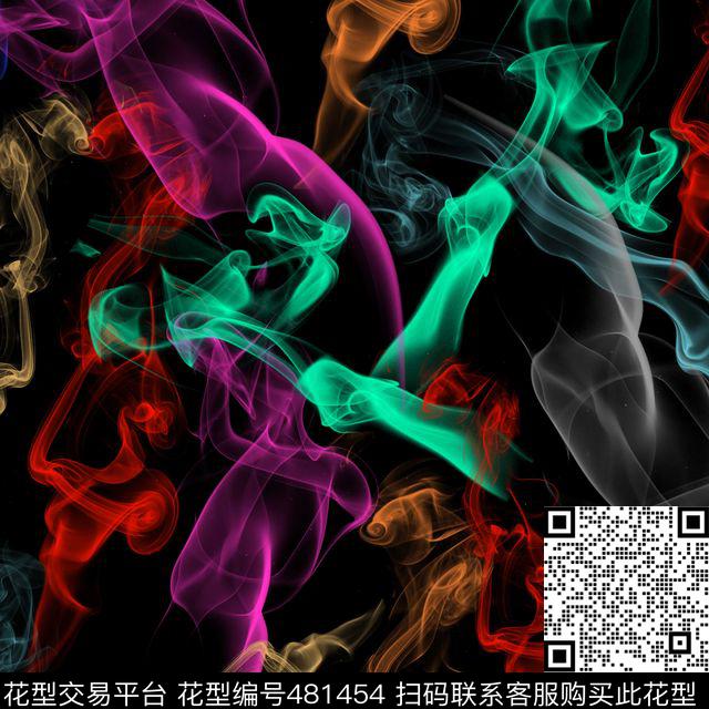 抽象光束流行时尚数码印花华亿平台下载（图片编号: 481454） - 瓦栏（Walan）