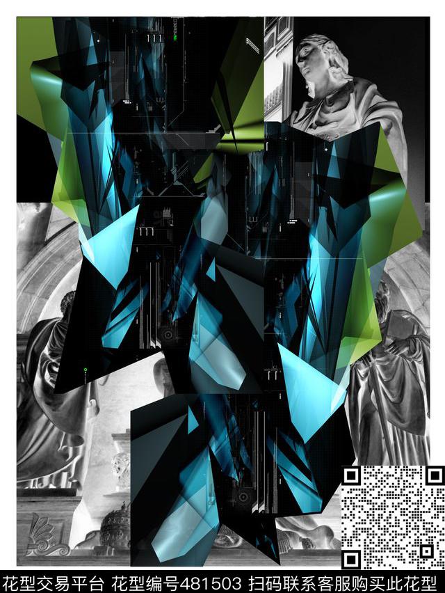 潮流复古男装华亿平台数码印花华亿平台下载（图片编号: 481503） - 瓦栏（Walan）