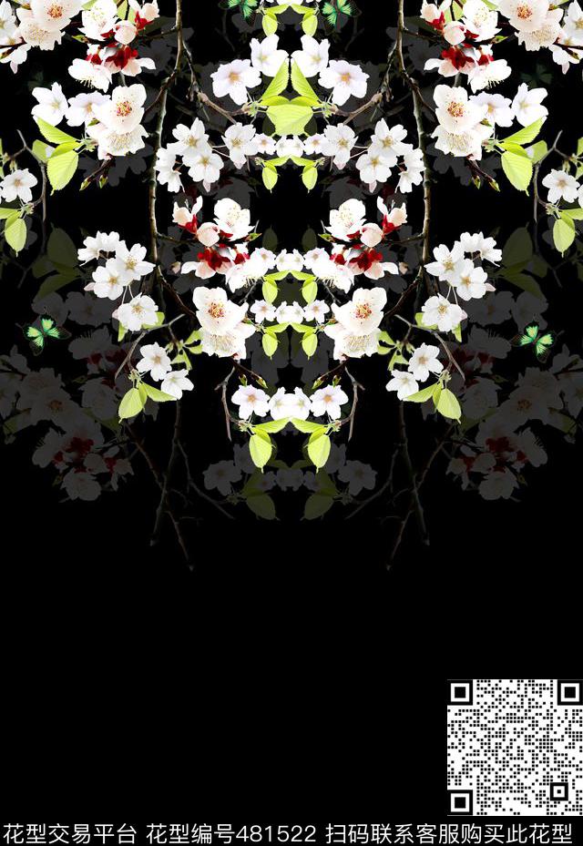 潮流时尚大牌定位梨花数码印花华亿平台下载（图片编号: 481522） - 瓦栏（Walan）