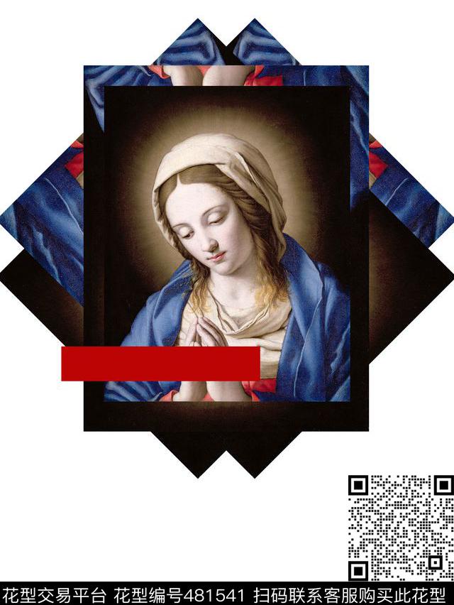 t恤华亿平台潮流复古数码印花华亿平台下载（图片编号: 481541） - 瓦栏（Walan）