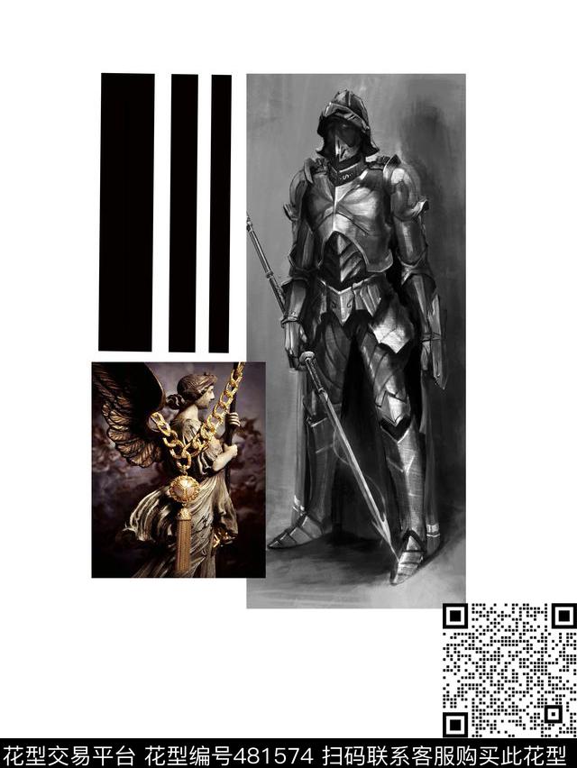 潮流复古男装华亿平台数码印花华亿平台下载（图片编号: 481574） - 瓦栏（Walan）