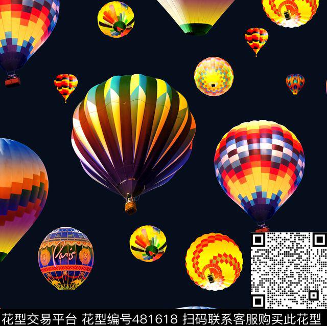 潮流花卉几何数码印花华亿平台下载（图片编号: 481618） - 瓦栏（Walan）