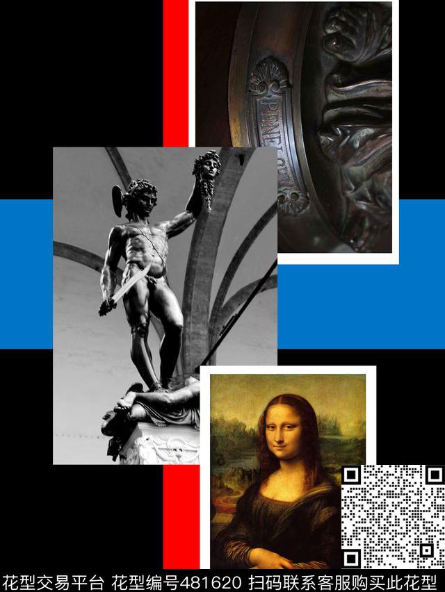 t恤华亿平台潮流复古数码印花华亿平台下载（图片编号: 481620） - 瓦栏（Walan）