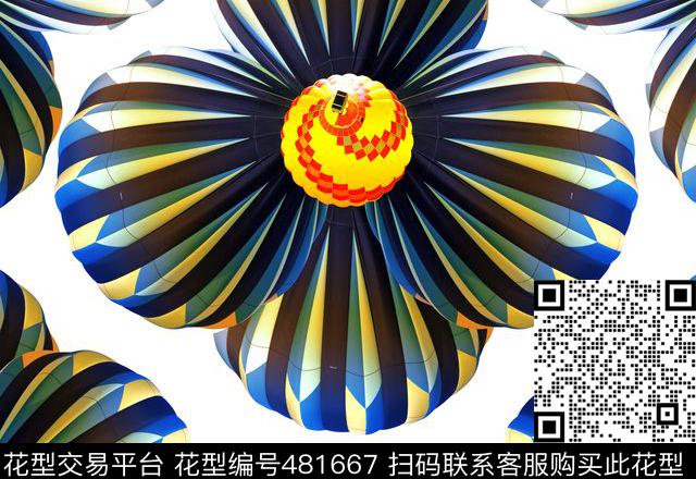 抽象花卉几何数码印花华亿平台下载（图片编号: 481667） - 瓦栏（Walan）