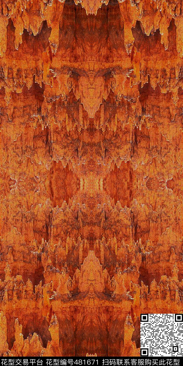 现代潮流流行数码印花华亿平台下载（图片编号: 481671） - 瓦栏（Walan）