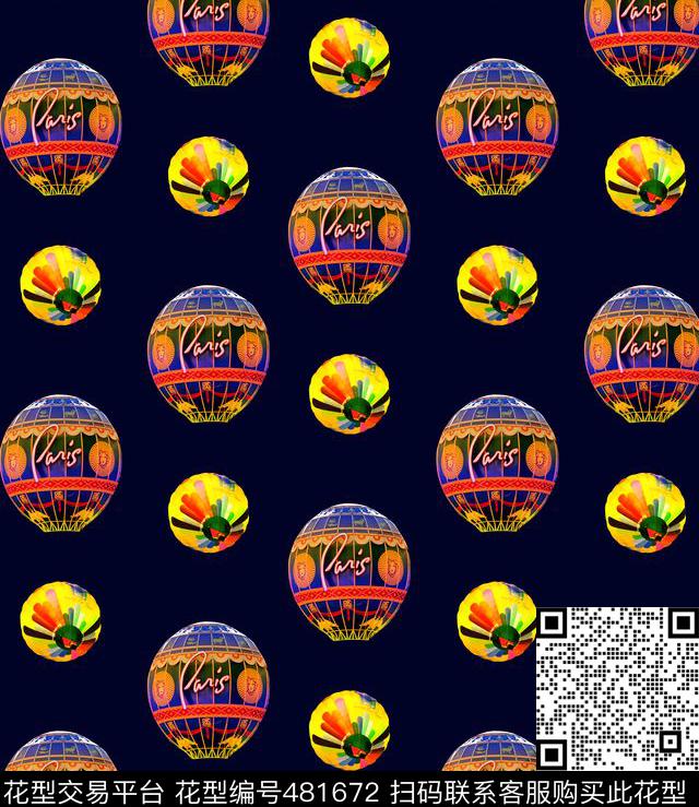 潮流花卉几何数码印花华亿平台下载（图片编号: 481672） - 瓦栏（Walan）