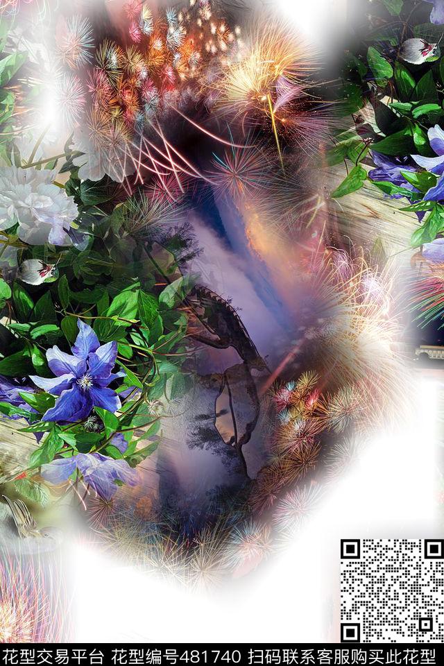 时尚休闲大牌数码印花华亿平台下载（图片编号: 481740） - 瓦栏（Walan）