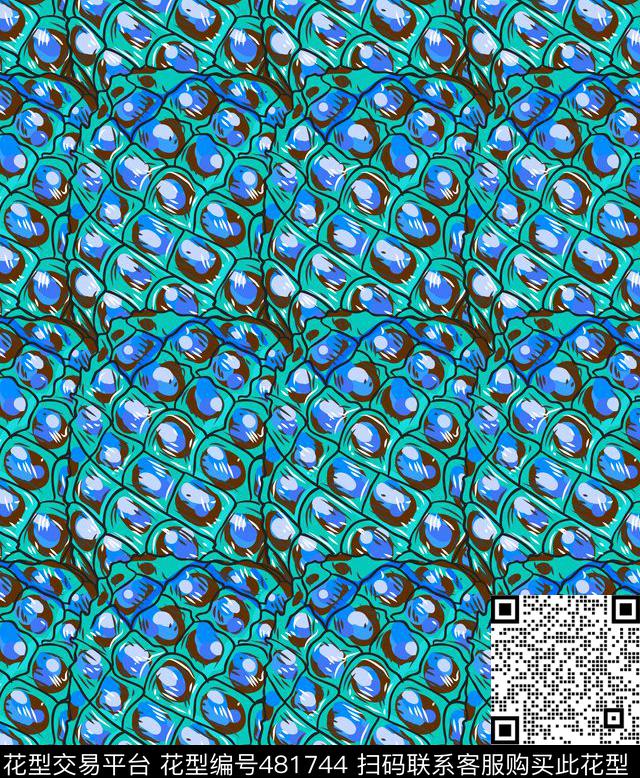抽象满副花布传统印花华亿平台下载（图片编号: 481744） - 瓦栏（Walan）