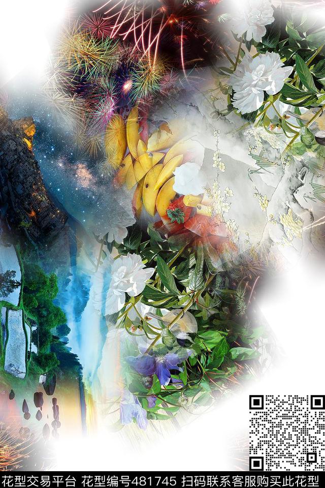 大牌混搭男女数码印花华亿平台下载（图片编号: 481745） - 瓦栏（Walan）