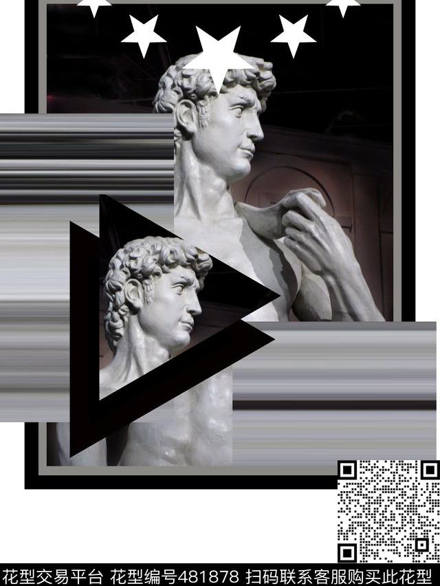 大卫复古男装华亿平台数码印花华亿平台下载（图片编号: 481878） - 瓦栏（Walan）