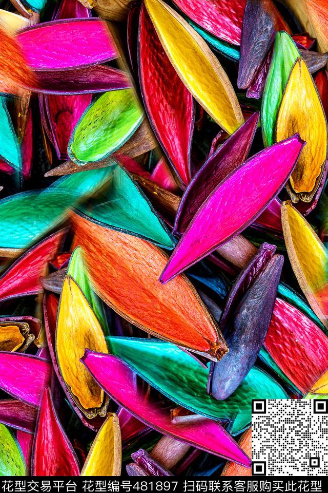 时尚炫彩流行时尚数码印花华亿平台下载（图片编号: 481897） - 瓦栏（Walan）