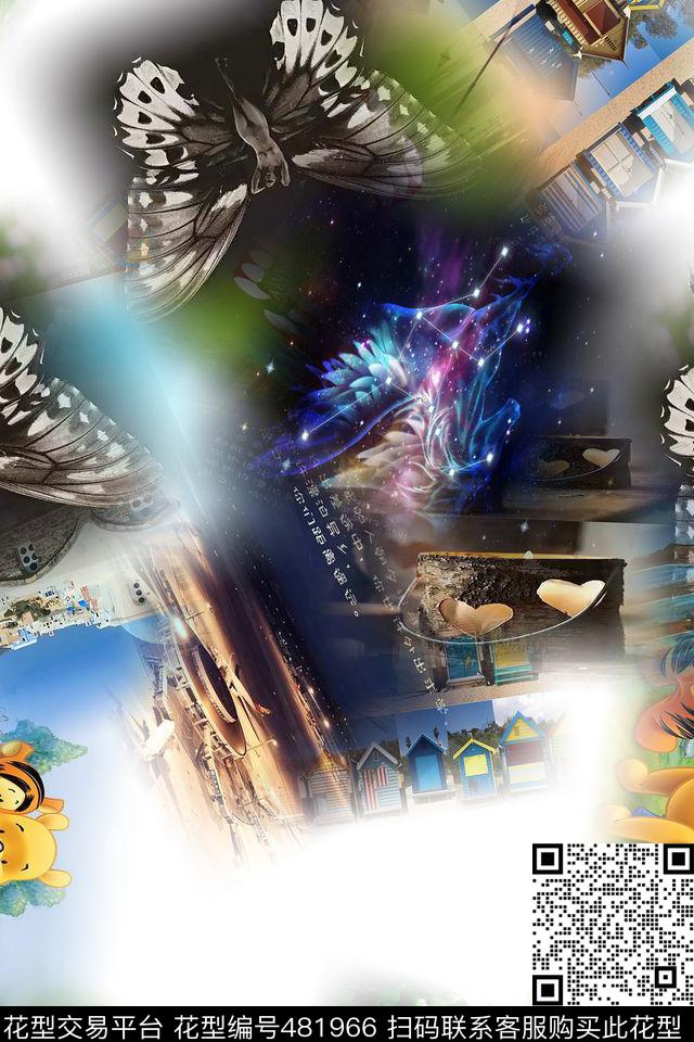 时尚大牌花卉数码印花华亿平台下载（图片编号: 481966） - 瓦栏（Walan）