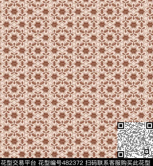 简洁循环几何图案时尚传统传统印花华亿平台下载（图片编号: 482372） - 瓦栏（Walan）