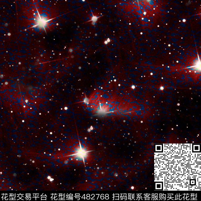 抽象几何星空数码印花华亿平台下载（图片编号: 482768） - 瓦栏（Walan）