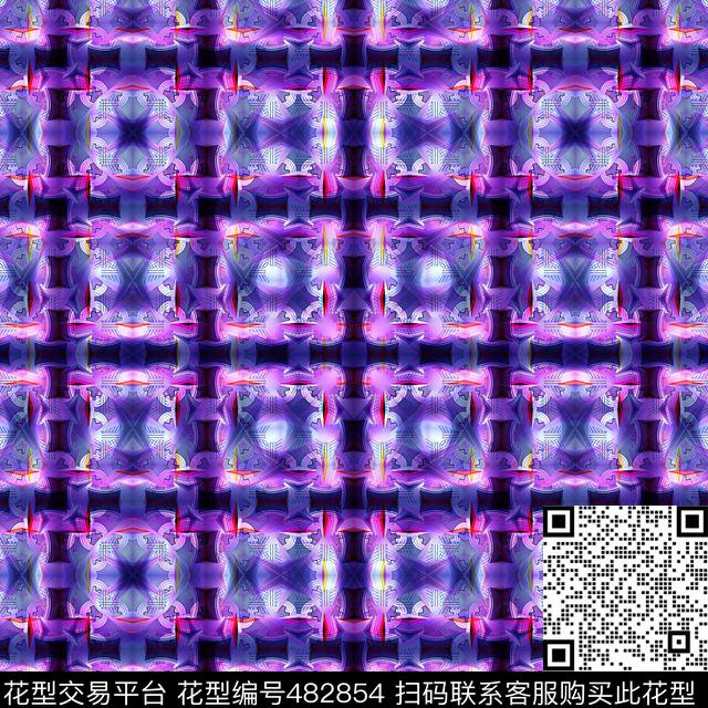 潮流建筑花卉时尚数码印花华亿平台下载（图片编号: 482854） - 瓦栏（Walan）