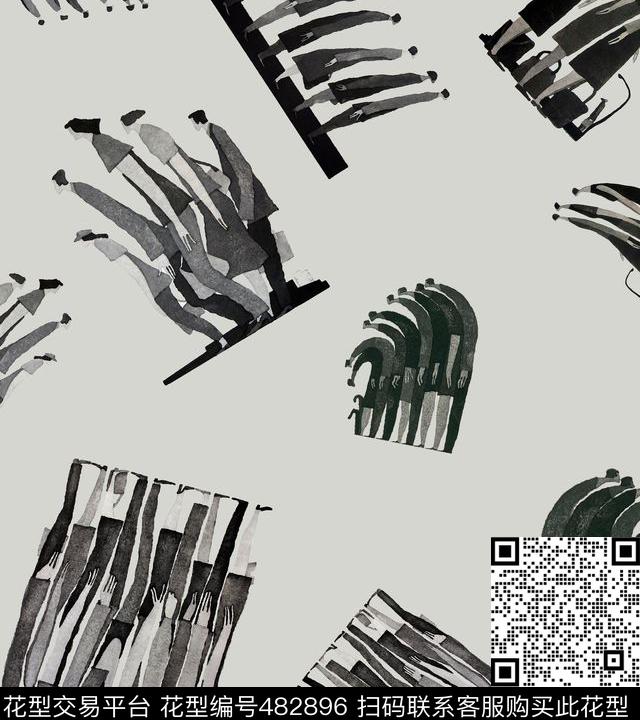 创意时尚简约传统印花华亿平台下载（图片编号: 482896） - 瓦栏（Walan）