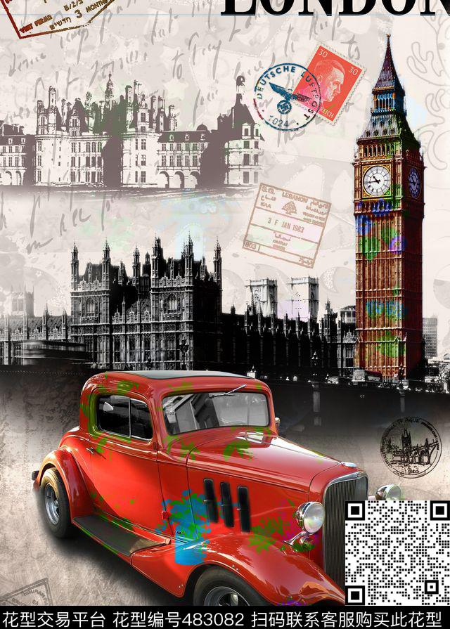 T恤标签创意图案数码印花华亿平台下载（图片编号: 483082） - 瓦栏（Walan）