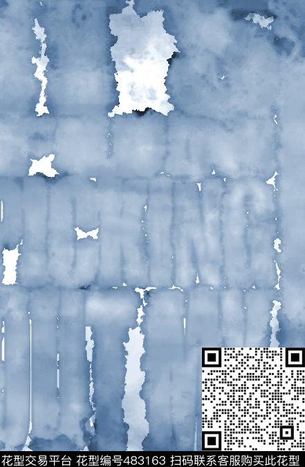 时尚英文水印数码印花华亿平台下载（图片编号: 483163） - 瓦栏（Walan）