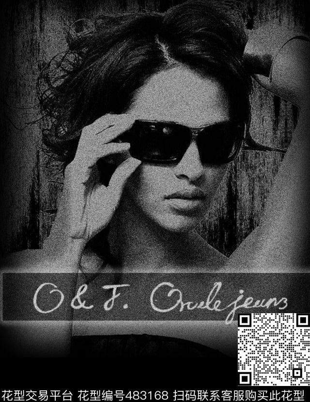 时尚人像拔印数码印花华亿平台下载（图片编号: 483168） - 瓦栏（Walan）