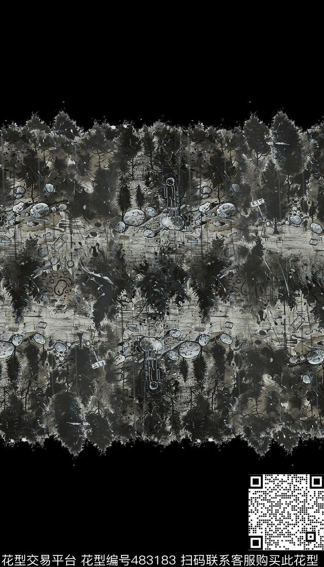 潮流定位复古数码印花华亿平台下载（图片编号: 483183） - 瓦栏（Walan）