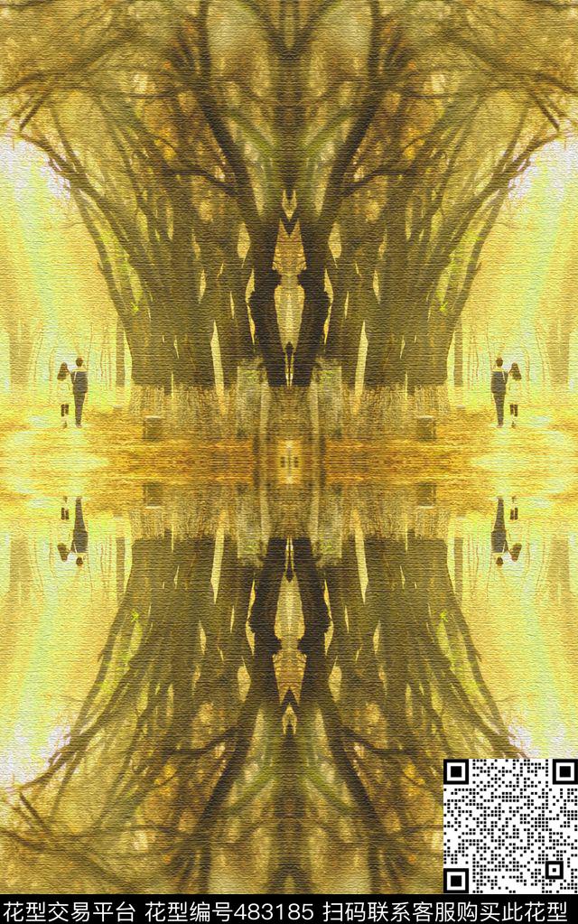 现代时尚流行数码印花华亿平台下载（图片编号: 483185） - 瓦栏（Walan）