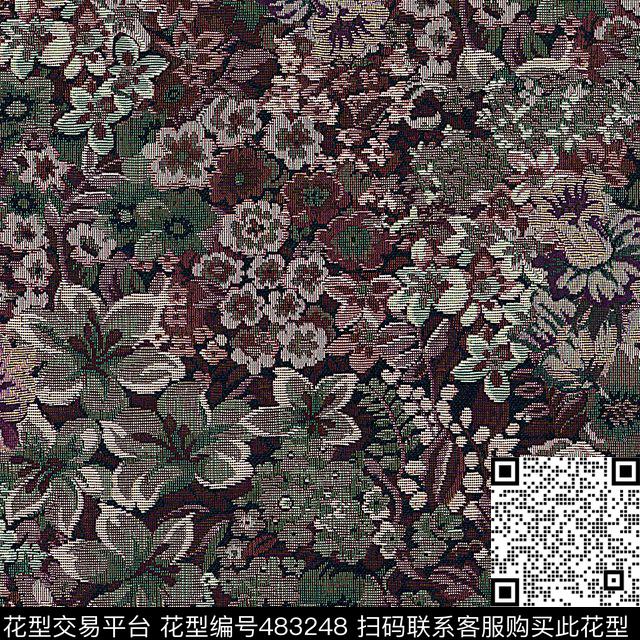 几何花点子数码印花华亿平台下载（图片编号: 483248） - 瓦栏（Walan）