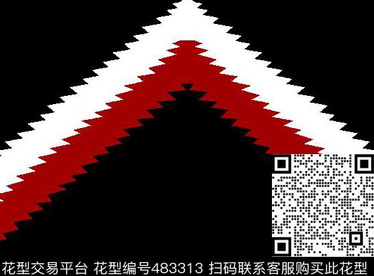 男装秋冬外套简约时尚锯齿条传统印花华亿平台下载（图片编号: 483313） - 瓦栏（Walan）