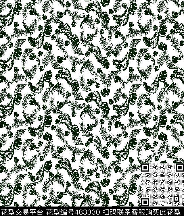 休闲清新分色传统印花华亿平台下载（图片编号: 483330） - 瓦栏（Walan）