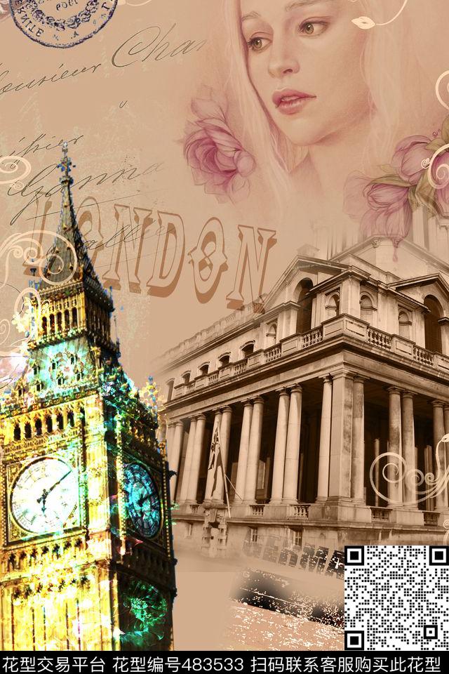 T恤创意华亿平台复古数码印花华亿平台下载（图片编号: 483533） - 瓦栏（Walan）