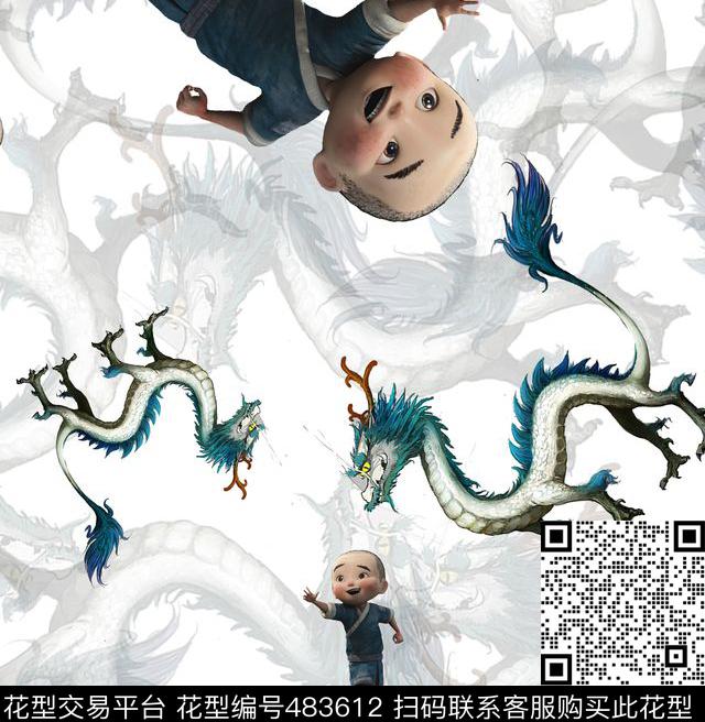 漫画大圣归来小孩数码印花华亿平台下载（图片编号: 483612） - 瓦栏（Walan）